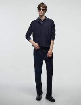 Suéter Sfera cuello polo para hombre