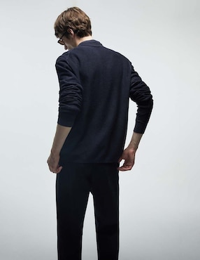 Suéter Sfera cuello polo para hombre