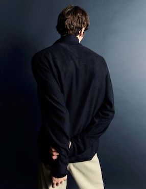 Suéter Sfera cuello polo para hombre